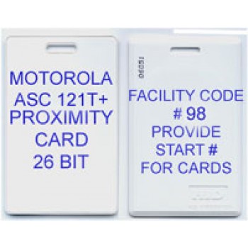 Motorola Indala proximtiy card ASC-121-T ASP New 26-bit Wiegand Gray color 